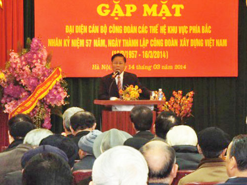 Kỷ niệm 57 năm thành lập Công đoàn Xây dựng Việt Nam 